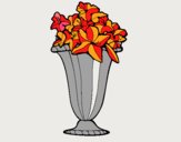 Coloring page Vase of flowers 2a painted byLeigh