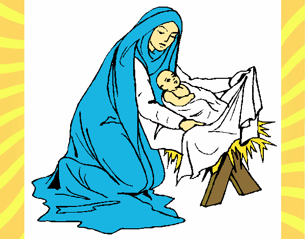Birth of baby Jesus