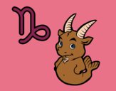 Coloring page Capricorn horoscope painted bylilnae33