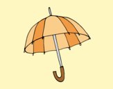 Coloring page An umbrella painted byAnia