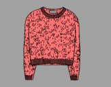 Coloring page Cashmere sweater painted byAnia