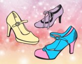 Coloring page Court shoes painted byAnia