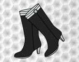 Coloring page High boots painted byAnia