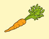 Coloring page Organic carrot painted byAnia