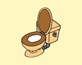Coloring page Toilet bowl painted byAnia