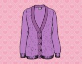 Coloring page Woolen cardigan  painted byAnia