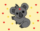 Coloring page A Koala painted byAnia