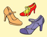 Coloring page Court shoes painted byAnia