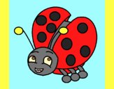 Coloring page Cute Ladybug painted byAnia