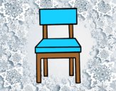 Coloring page A dining chair painted byAnia