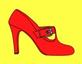 Coloring page Chic shoes painted byAnia