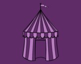 Coloring page Circus tent painted byCherokeeGl