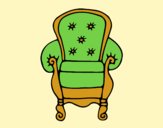 Coloring page Classic armchair painted byAnia