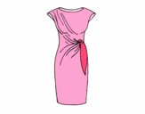 Coloring page Elegant dress painted bySkay