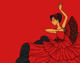 Coloring page Flamenco woman painted byCherokeeGl