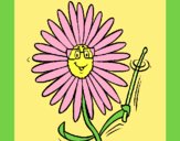 Coloring page Flower painted byAnia
