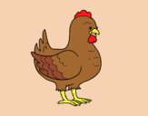 Coloring page Hen Farm painted byAnia