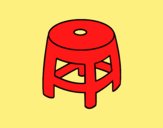 Coloring page Plastic stool painted byAnia