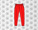 Coloring page Pleated trousers painted byAnia