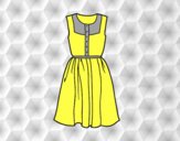 Coloring page Summer dress painted byAnia