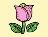 Coloring page Tulip painted byAnia