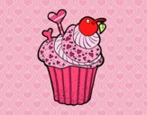 Coloring page Delicious Cupcake  painted byAngelachae