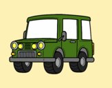 Coloring page Jeep all-terrain painted byAnia