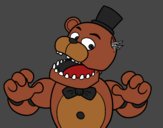 Coloring page Freddy from Five Nights at Freddy's painted byCarapherne