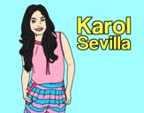 Coloring page Karol Sevilla painted byAnia