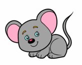 Coloring page A little mouse painted byjaden
