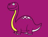 Coloring page Diplodocus Dinosaur painted byMrBee