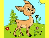 Coloring page Fawn painted byAnia