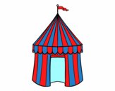 Coloring page Circus tent painted bybianca