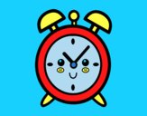 Coloring page Wind up alarm clock painted byAnia