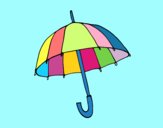 Coloring page An umbrella painted byryals4paws