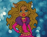 Coloring page Monster High Clawdeen Wolf painted byScrumpie