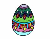 Easter egg with diamonds