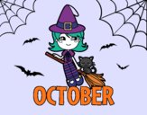 Coloring page October painted byAryanLove