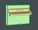 Coloring page An upright piano painted byBoylover2