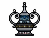 Coloring page Arabic vase painted byAnnanymas