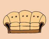 Coloring page Couch painted byAnia