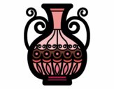 Coloring page Decorated vase painted byAnnanymas