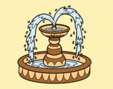 Coloring page Fountain painted byAnia
