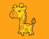 Coloring page Vain giraffe painted bysamg
