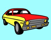Coloring page American car painted byAnia