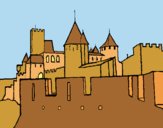 Coloring page Ancient castle painted byAnia