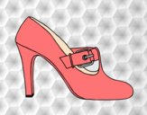 Coloring page Chic shoes painted byAnia