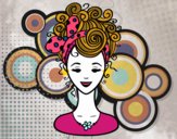 Coloring page Hairstyle with loop painted byalexadra