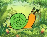 Coloring page The snail painted bysamg