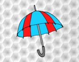 Coloring page An umbrella painted byAnia